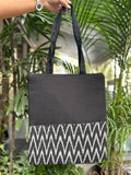 Cotton Tote Bag with Front Pocket