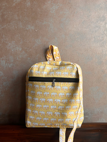 Cotton Backpack - Elephant