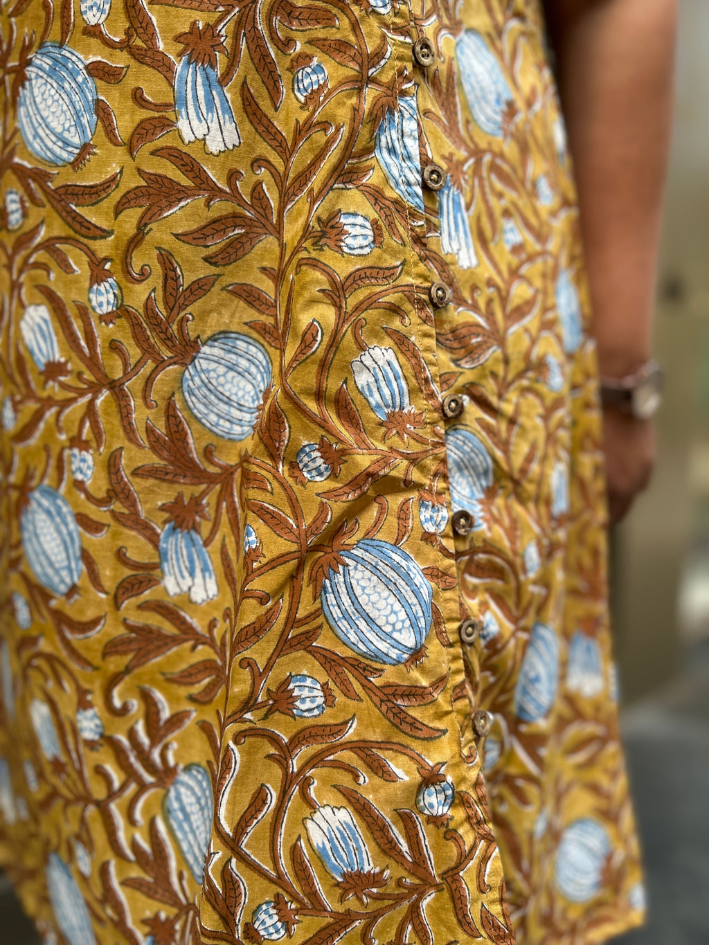 Woman's Casual Dress - White & Blue