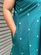 Woman's Casual Dress - Teal