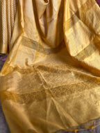 Textured Saree - Mustard Yellow