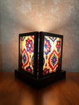 Table Lamp - Small - White Mughal Ajrakh