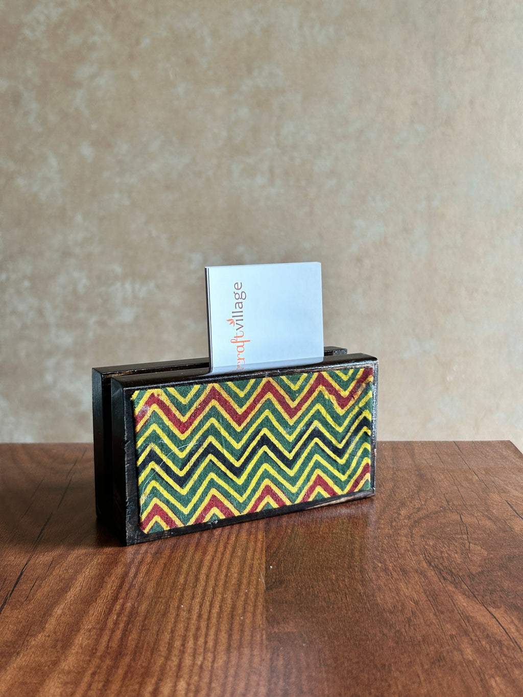 Wooden Pen stand & Card Holder