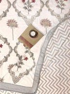 Sanganeri Single Dohar - Grey