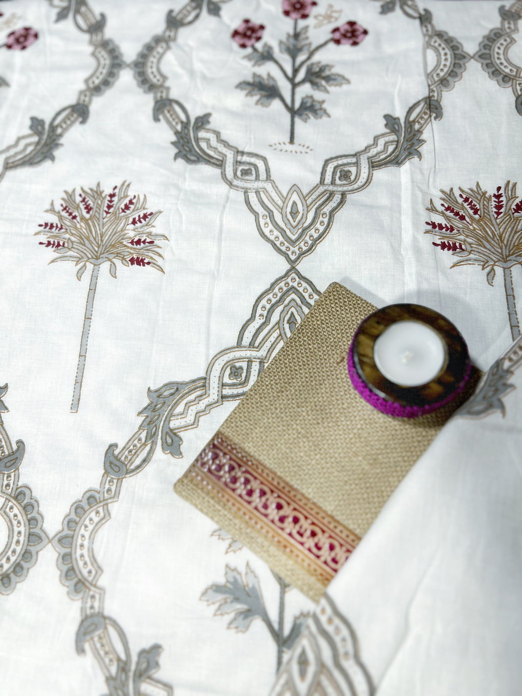 Sanganeri Single Dohar - Grey