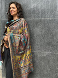 Kashmiri Floral Stole-cum-Shawl