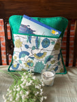 Reading Cushion Cover ( 12"x12" ) - Green Floral