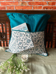 Reading Cushion Cover ( 16"x16" ) - Blue Floral