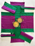 Table Mat & Table Runner Set - Khun - Pink + Green