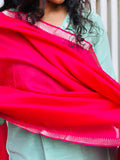 Mangalgiri Pattu Silk Dupatta - Pink