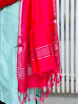 Mangalgiri Pattu Silk Dupatta - Pink