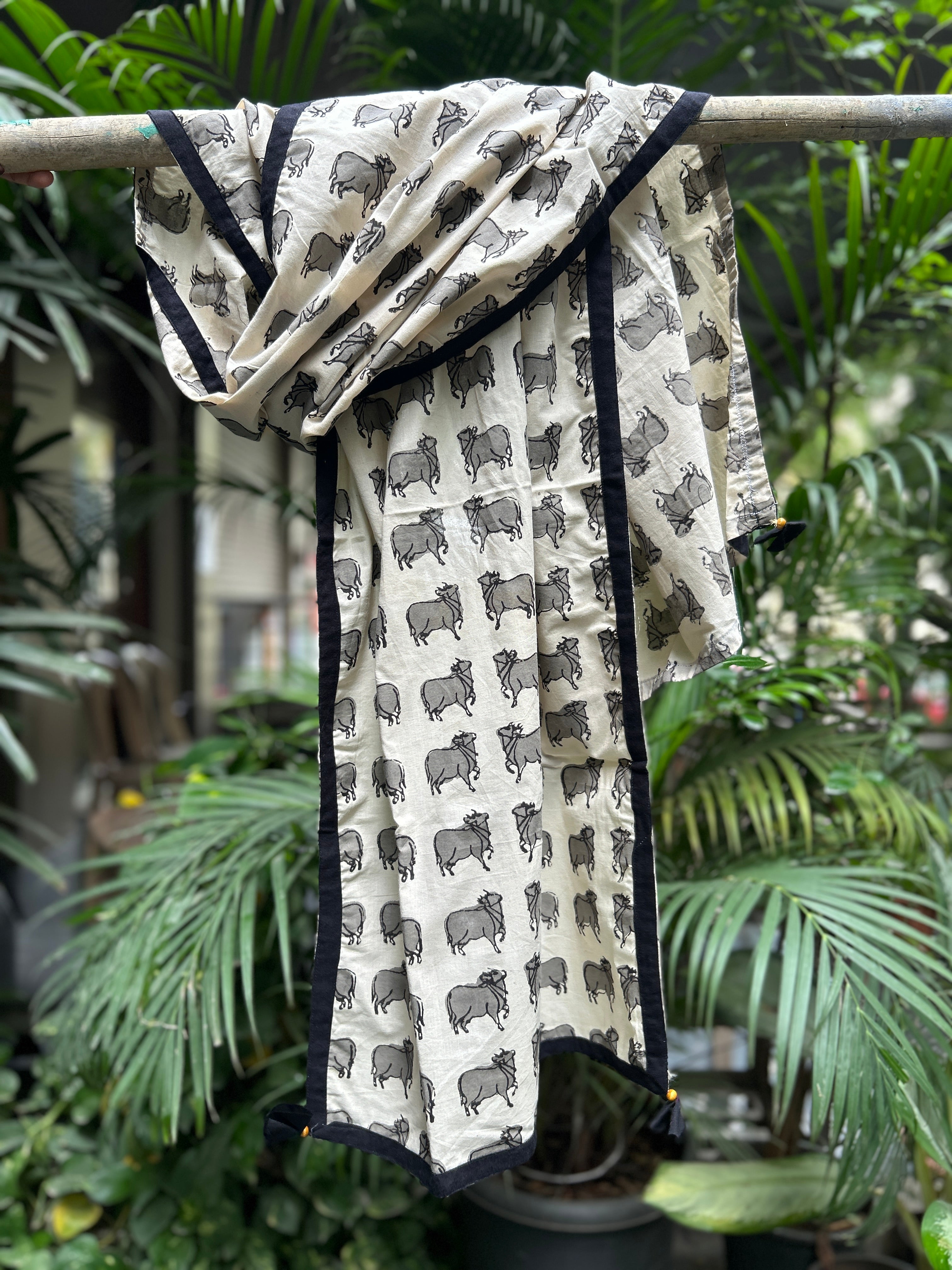 Cotton Stole - Black