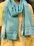 Cotton Plain Stole - Teal