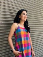 Woman's Casual Dress - Checks