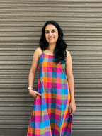Woman's Casual Dress - Checks