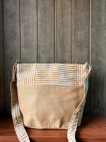 Cotton Basket Sling - Beige