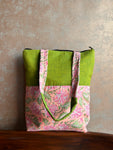 Cotton Tote Bag - Pink Floral