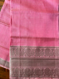 Mangalagiri Pattu Silk Top Material - Light Pink