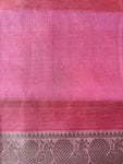 Mangalagiri Pattu Silk Top Material - Light Pink