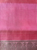 Mangalagiri Pattu Silk Top Material - Light Pink