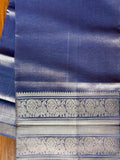 Mangalagiri Pattu Silk Top Material - Light Blue