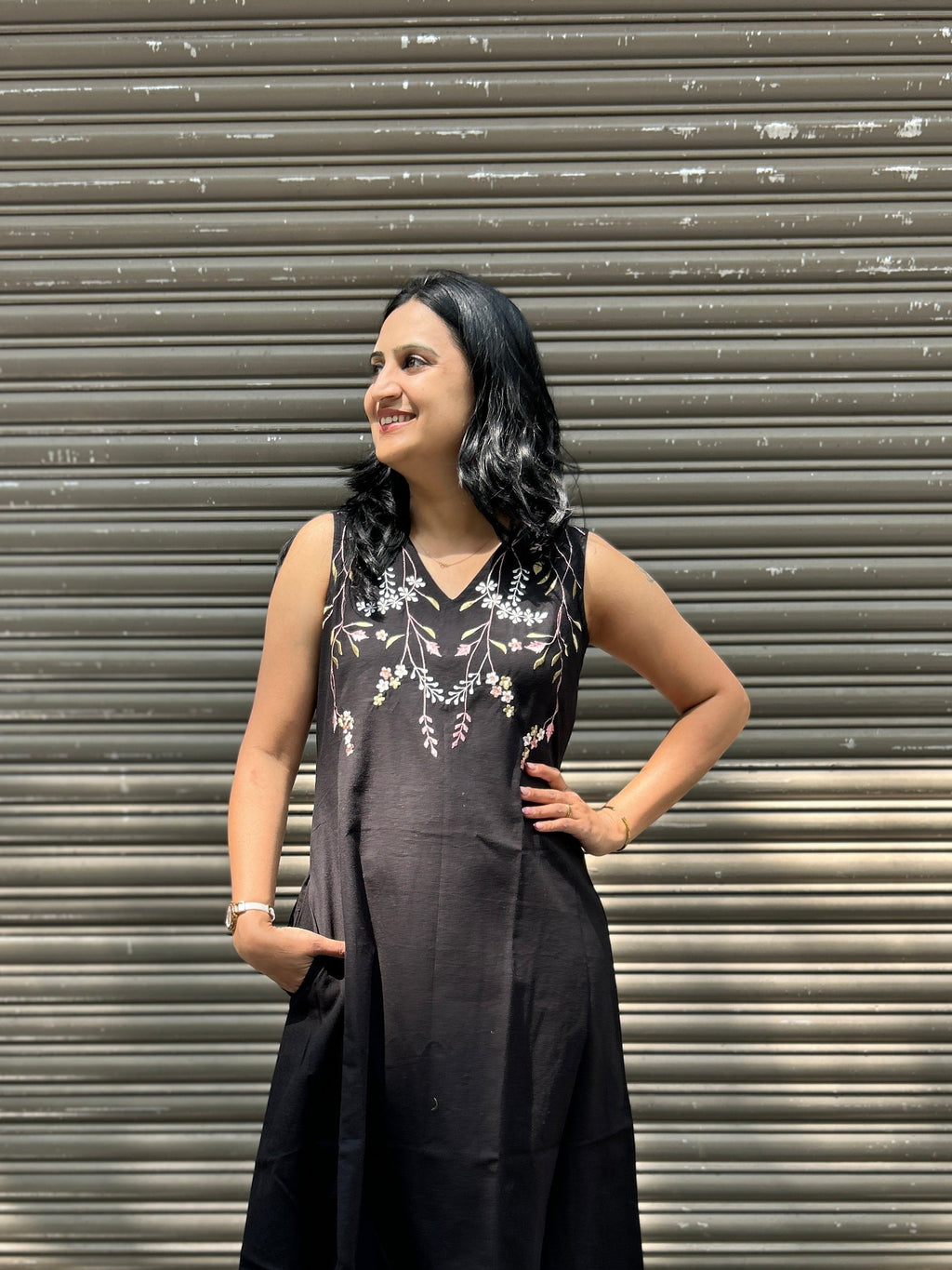 Woman's Casual Dress - Black