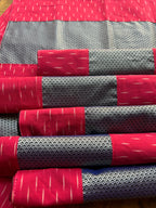 Table Mat & Table Runner Set - Pink & Silver