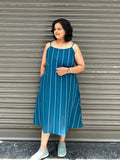 Woman's Casual Dress - Dark Blue