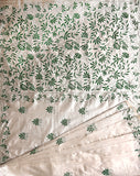 Cotton Silk Saree with Kantha Work