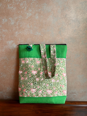 Cotton Tote Bag - Green