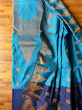 Festive Silk Suit Set - Blue