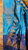 Festive Silk Suit Set - Blue