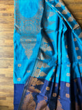 Festive Silk Suit Set - Blue