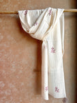 RUI - Organic Cotton Stole with Embroidery