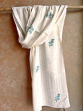 RUI - Organic Cotton Stole with Embroidery