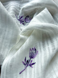 RUI - Organic Cotton Stole with Embroidery