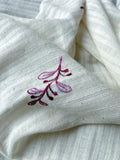 RUI - Organic Cotton Stole with Embroidery