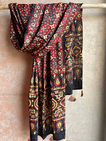 Modal Silk Ajrakh Stole