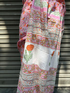 Baagru Mul Cotton Saree - Pink