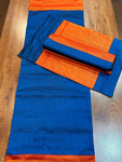Table Mat & Table Runner Set - Orange + Blue