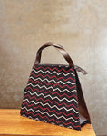 Leather Triangle Baguette - Black