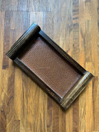Wooden Tray - Small - Copper & Walnut Brown