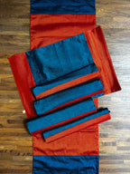 Table Mat & Table Runner Set - Orange + Blue