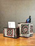 Wooden Pen stand & Card Holder