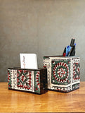Wooden Pen stand & Card Holder