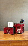 Wooden Pen stand & Card Holder