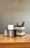 Wooden Pen stand & Card Holder