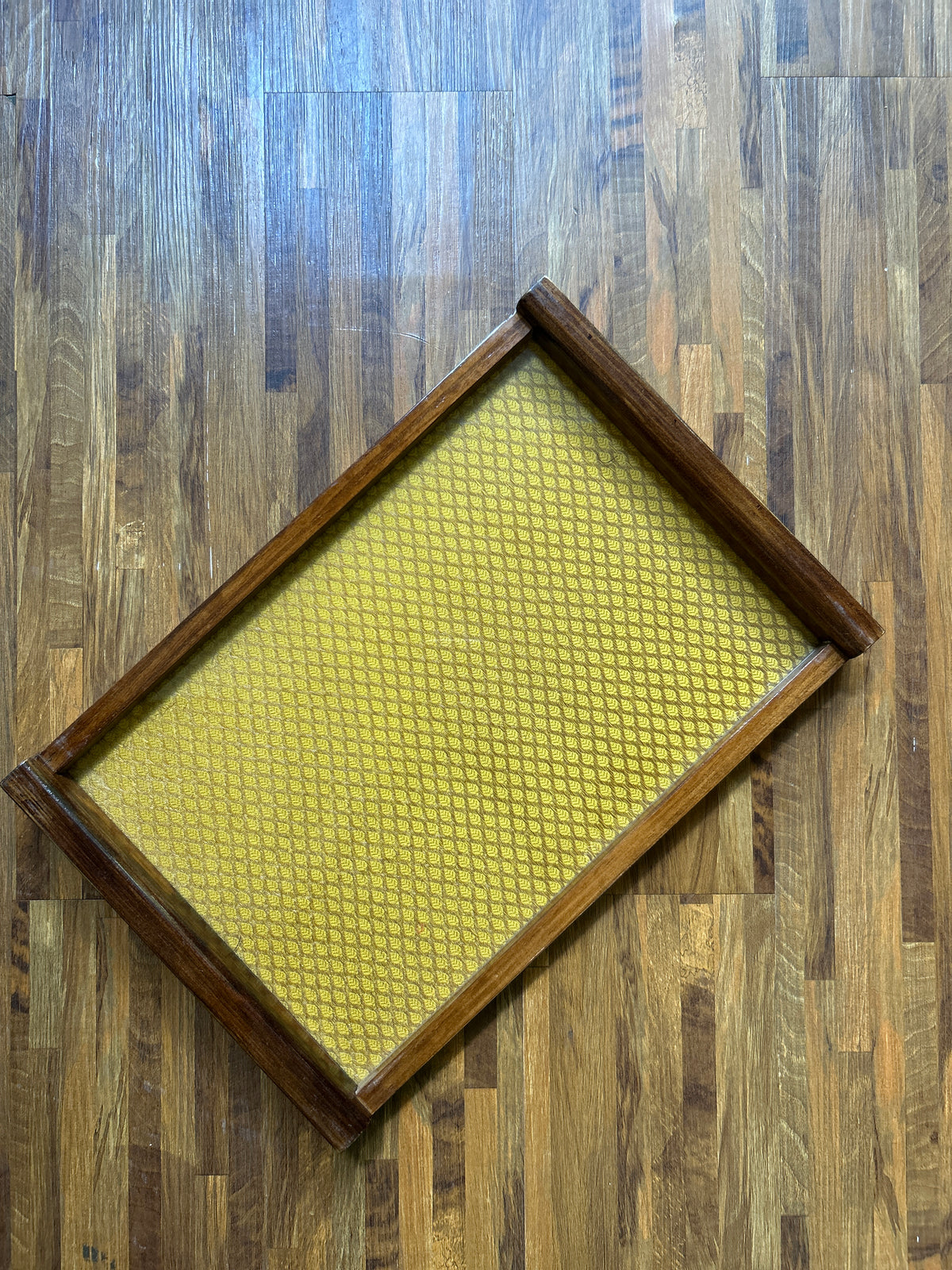 Wooden Tray - Golden