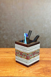 Wooden Pen stand & Card Holder