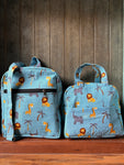 Cotton Backpack & Tiffin Bag Set